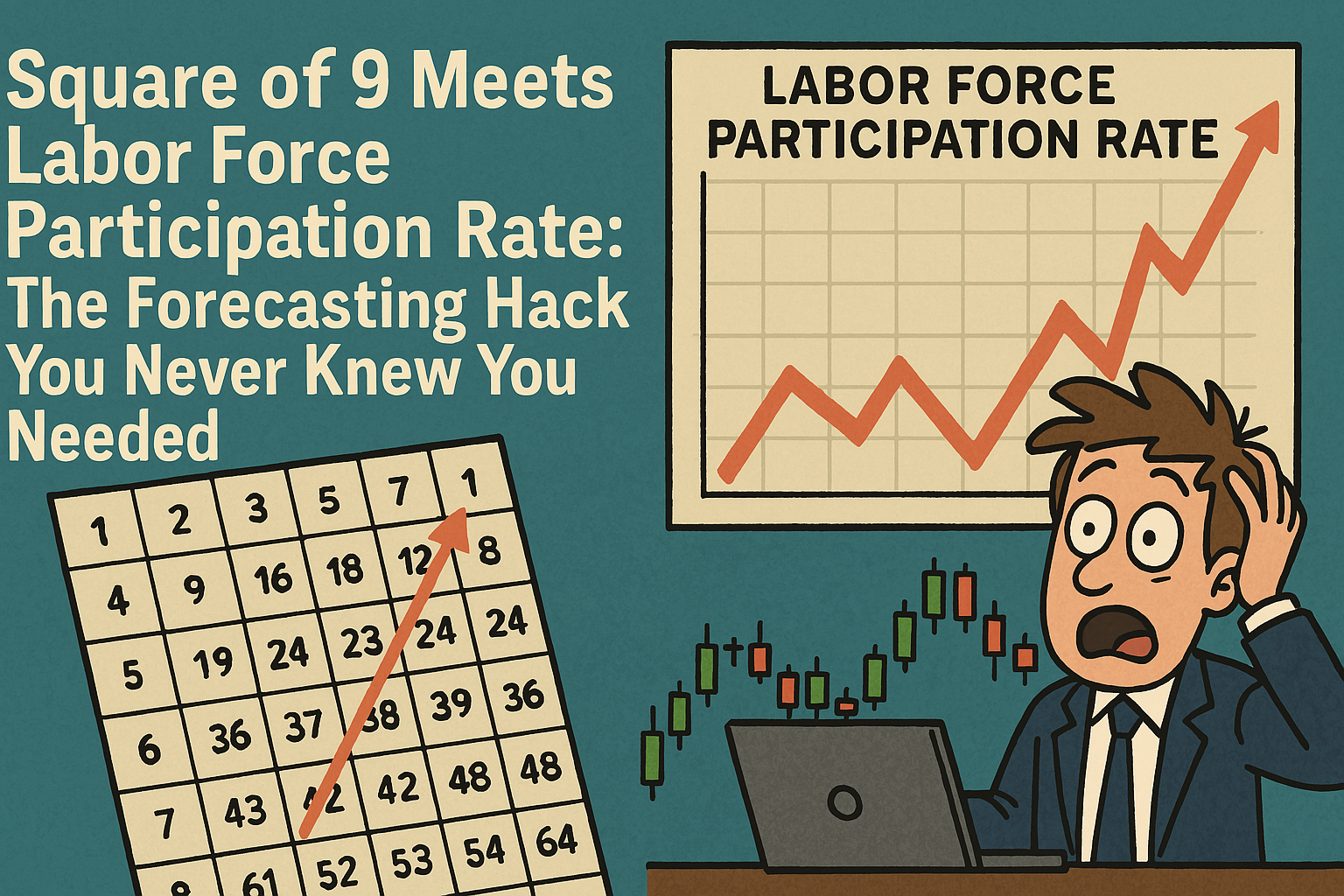 Square of 9 and employment market forecasting