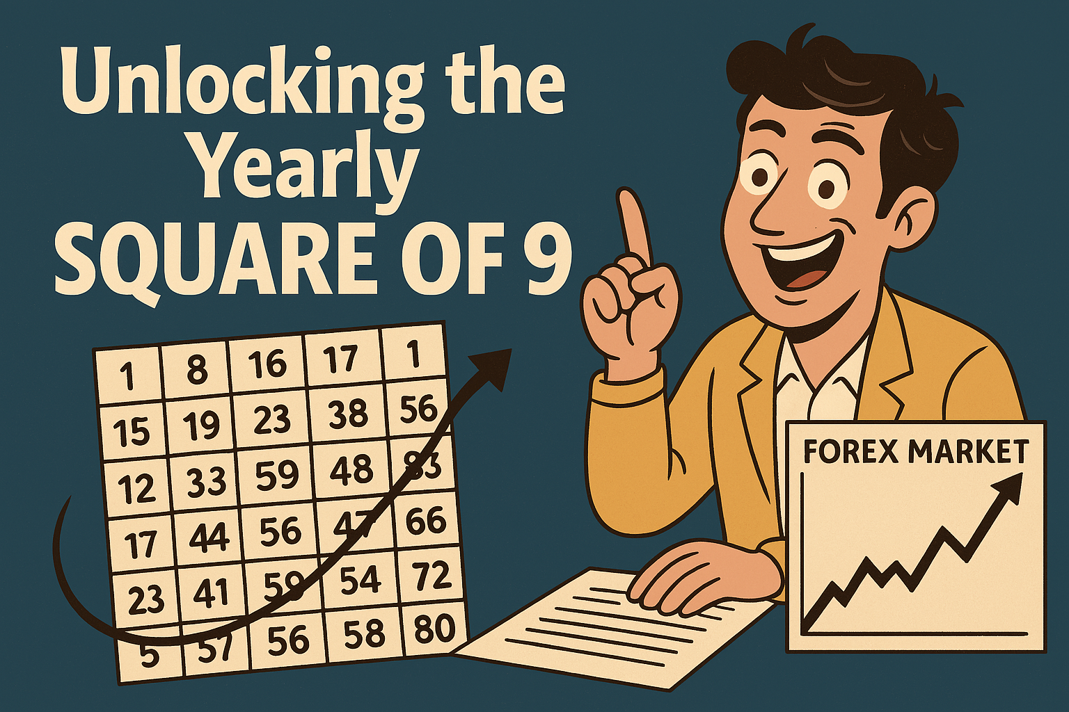 Gann Square yearly cycle technique