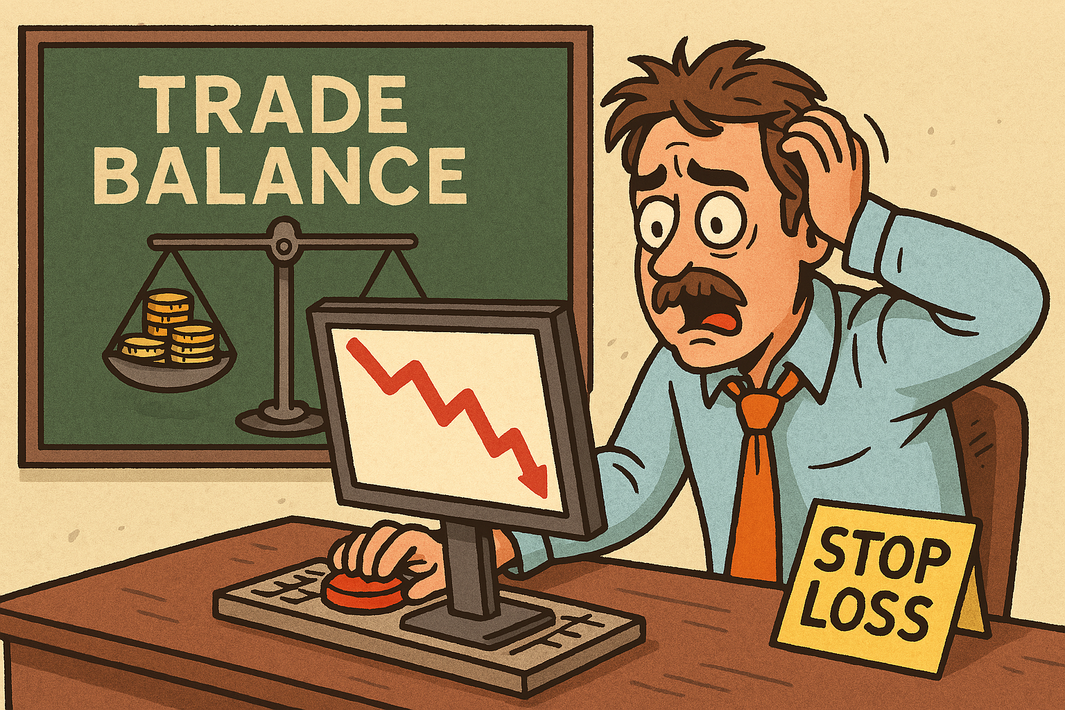 Using trade balance data to place stop losses