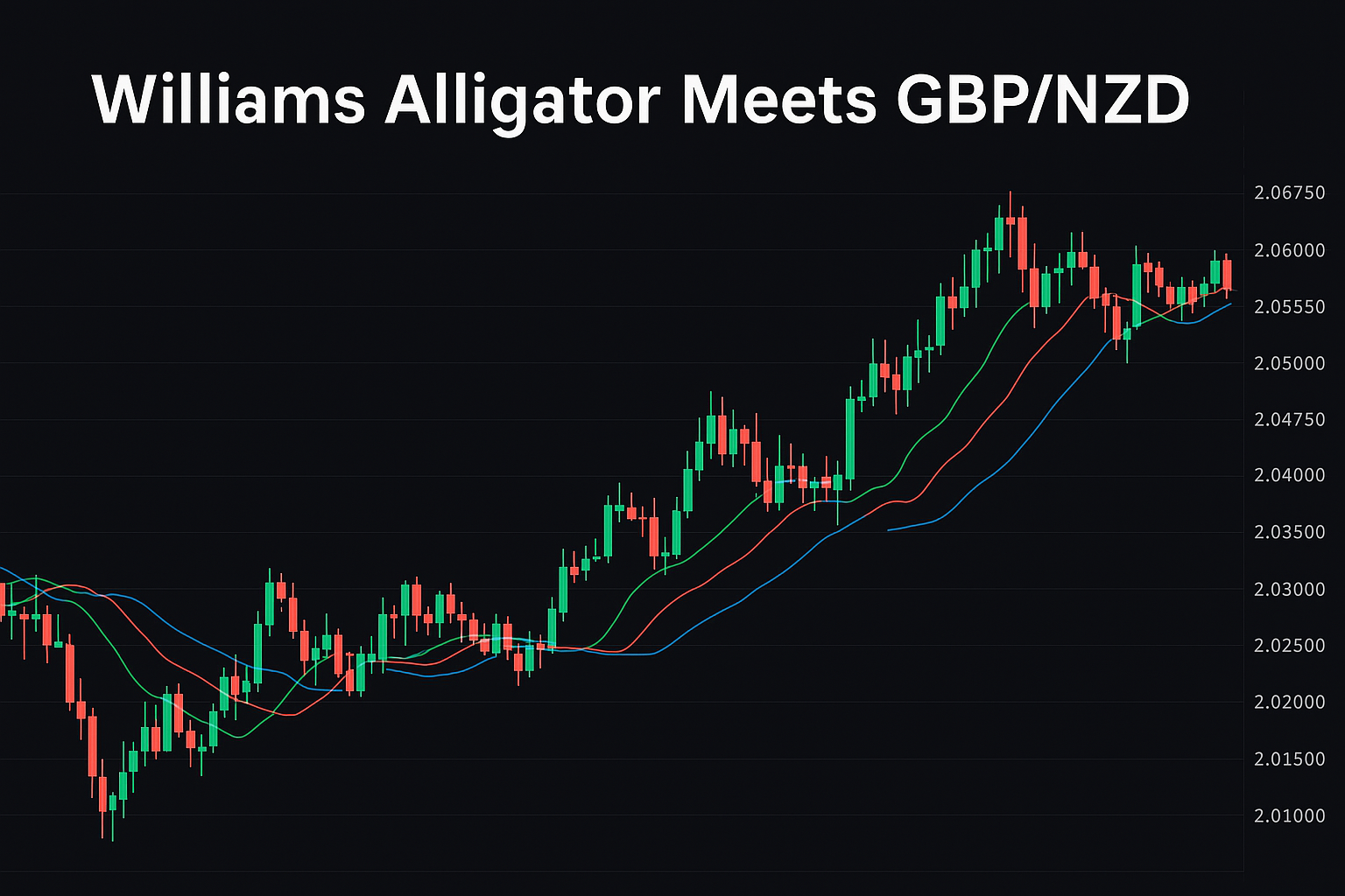 GBP/NZD trend trading with Williams Alligator