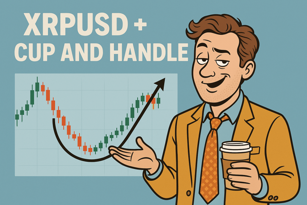 How to trade cup and handle on XRPUSD